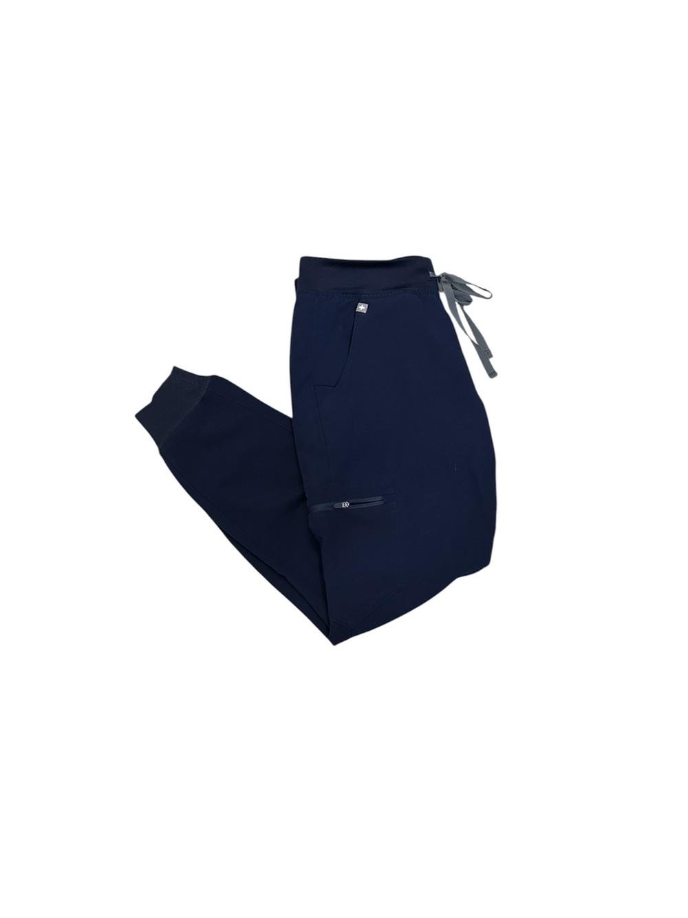 Figs Zamora Jogger Style Navy Scrub Pants, Size Petite S